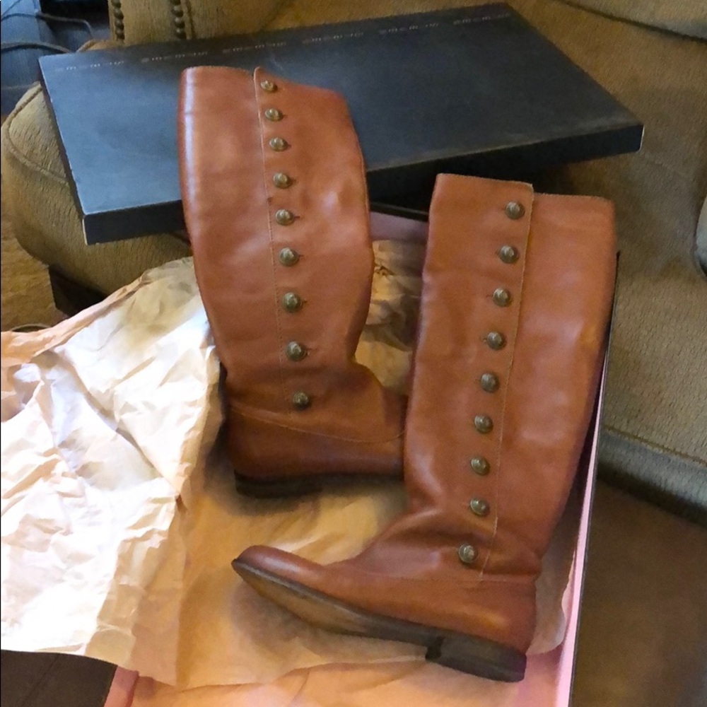 Steven by Steve Madden Greyson cognac boots 7.5